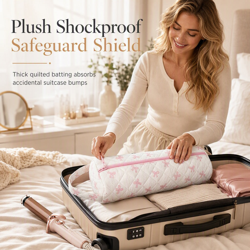âłđ„LIMITED-TIME 50% OFF! â°Portable Quilted Travel Storage Bag with Handle for Hair Dryer Curling Iron and Hair Straightenerđ