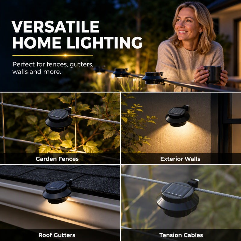 ☀️ Buy 1 Get 1 Free for the first 50 customers 🔥 Solar LED Eave/Wall Light | Outdoor Decorative Lighting