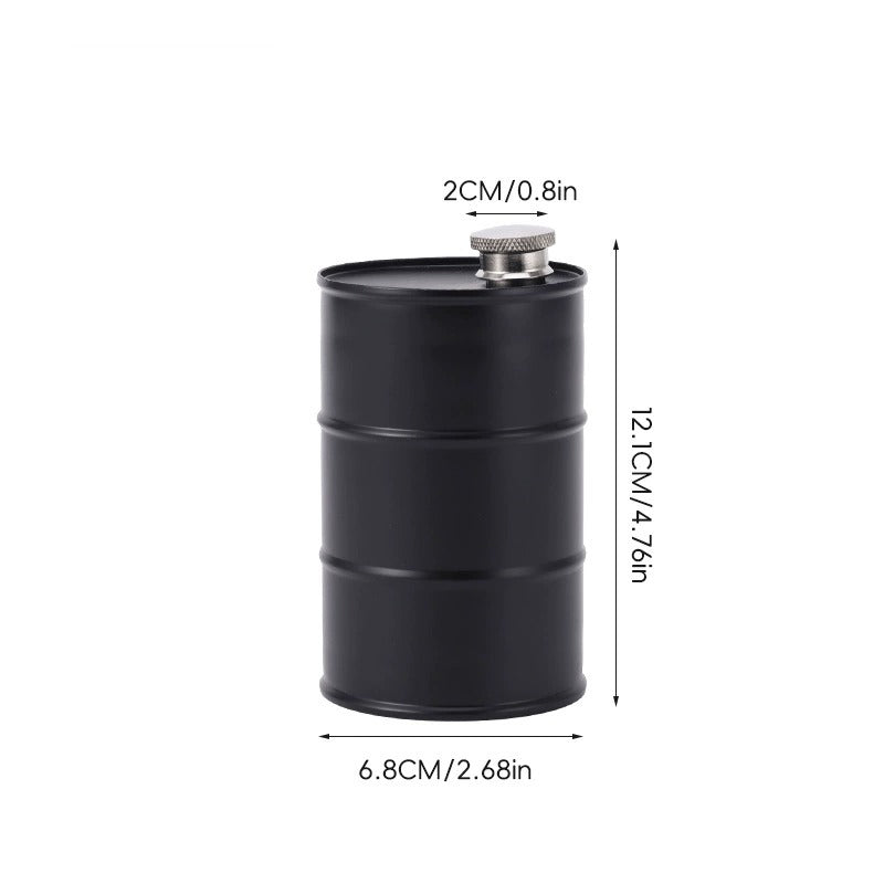 350ml/750ml Oil Drum Anti-rust Leak-proof No Odor Portable Wine Storage🛢Food Grade Camping Whisky Flagon Wine Jug Camping Supplies