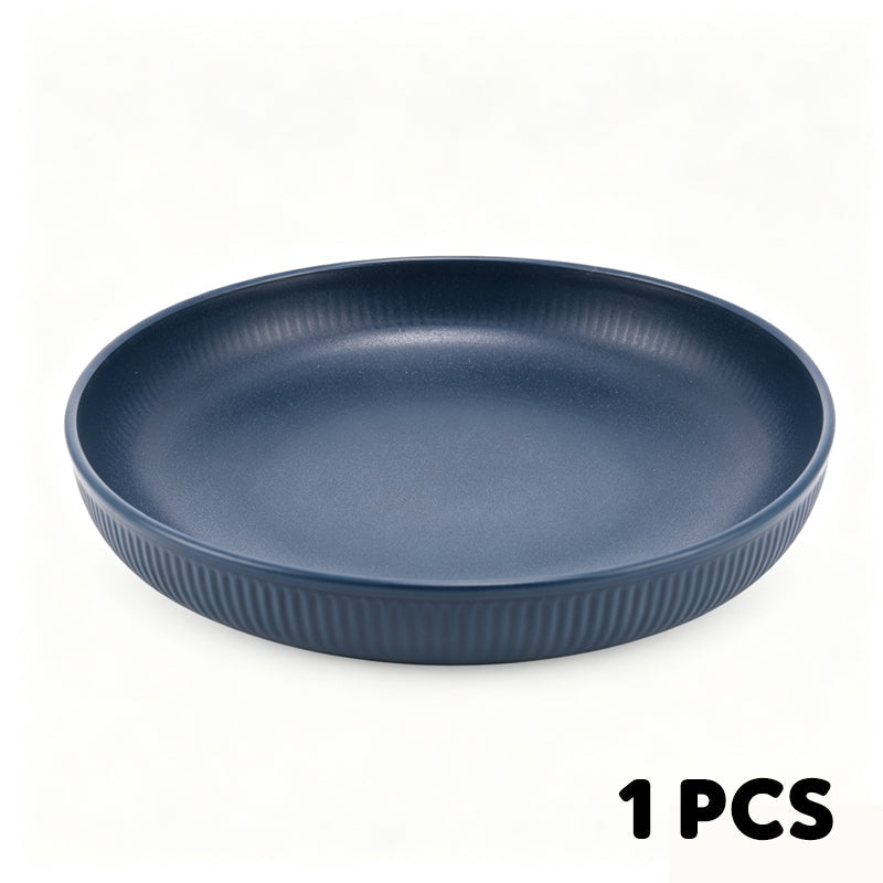 🍽️50% OFF NOW! Unbreakable Wheat Straw Dinner Plates – Reusable Shatter‑Resistant Eco‑Friendly Dining Plates, Stackable Microwave Safe Plates for Kitchen Camping Picnic
