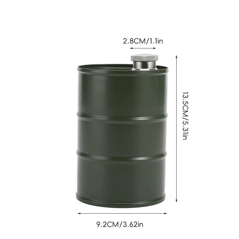 350ml/750ml Oil Drum Anti-rust Leak-proof No Odor Portable Wine Storage🛢Food Grade Camping Whisky Flagon Wine Jug Camping Supplies