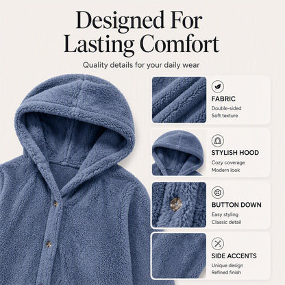 ❄️ Women's Loose-Fit Hooded Plush Jacket