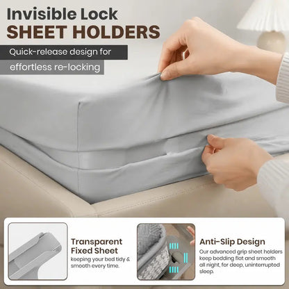 4-Pack Heavy Duty Bed Sheet Clips, Locking Mattress Corner Holders🛏️