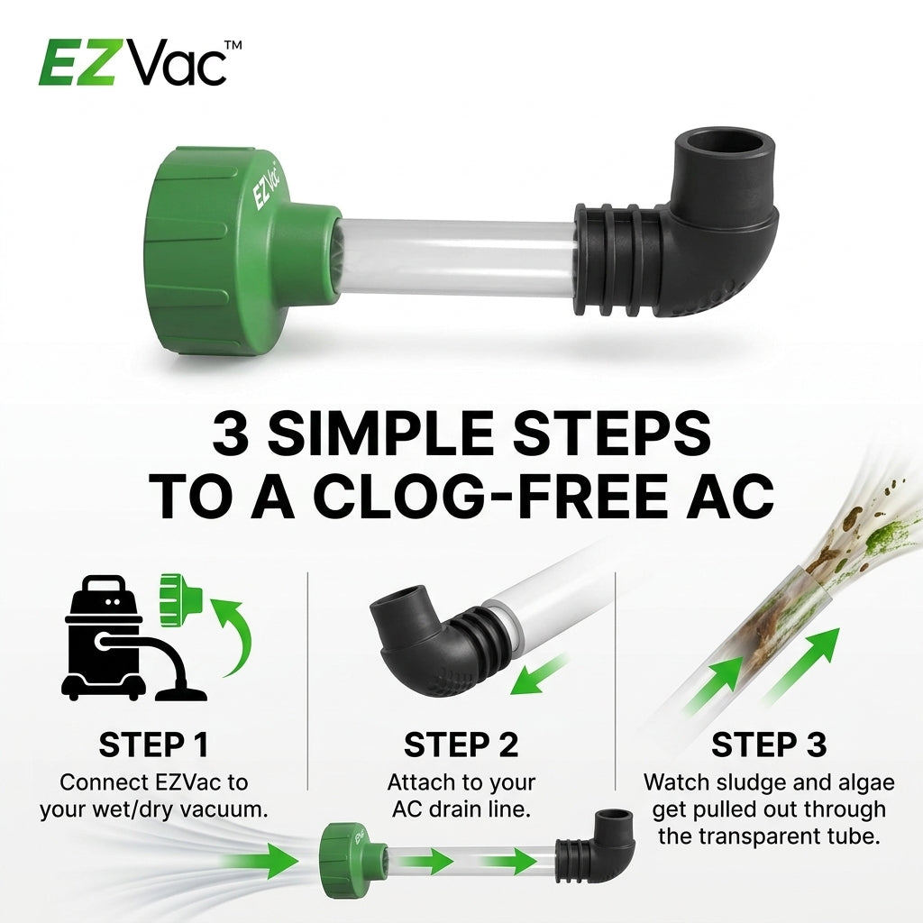 Clear a Clogged AC Drain Line Yourself, Universal Shop-Vac Adapter