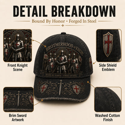 ⚔️ Bound By Honor Forged In Steel – Knights Templar Cap