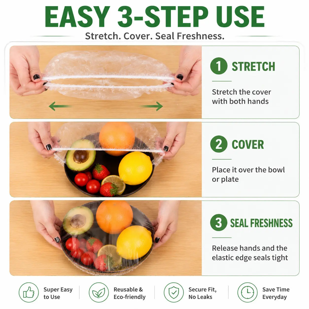 🔥Limit Time Offer!!! BUY 1 GET 1 FREE!!!🔥100PCS Disposable Stretch Food Covers for Bowls & Plates