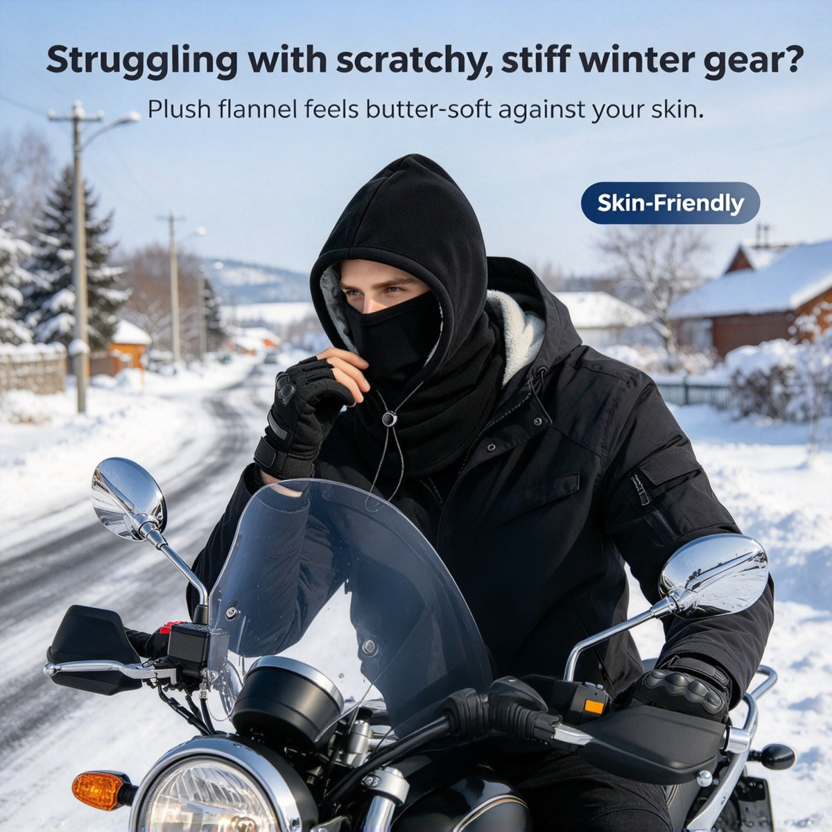 Winter Windproof Balaclava Hood Stay Warm From Head to Neck