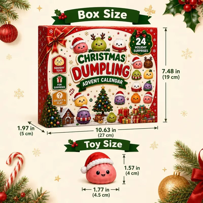 🎀 2026 Mini Squishy Christmas Calendar 🎄