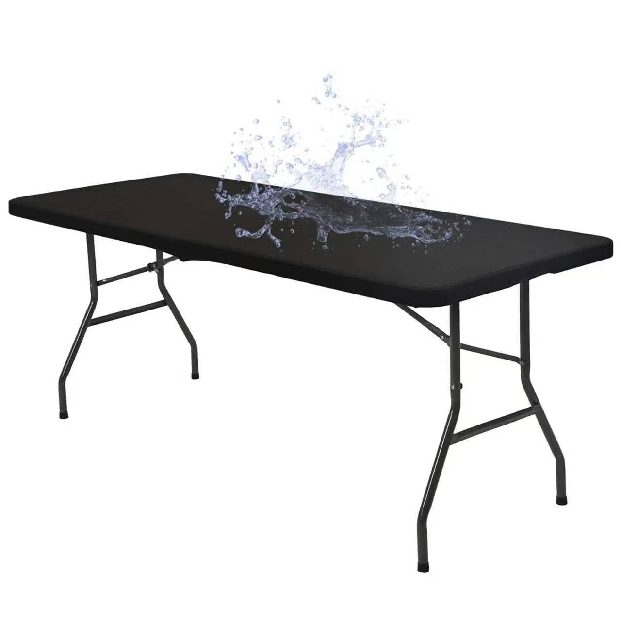 🌸 LIMITED TIME SPECIAL PRICE:$ 19.99!!! ✨Pack Stretch Fabric Table Top Cap Cover, fits 4ft/6ft/8ft Tables