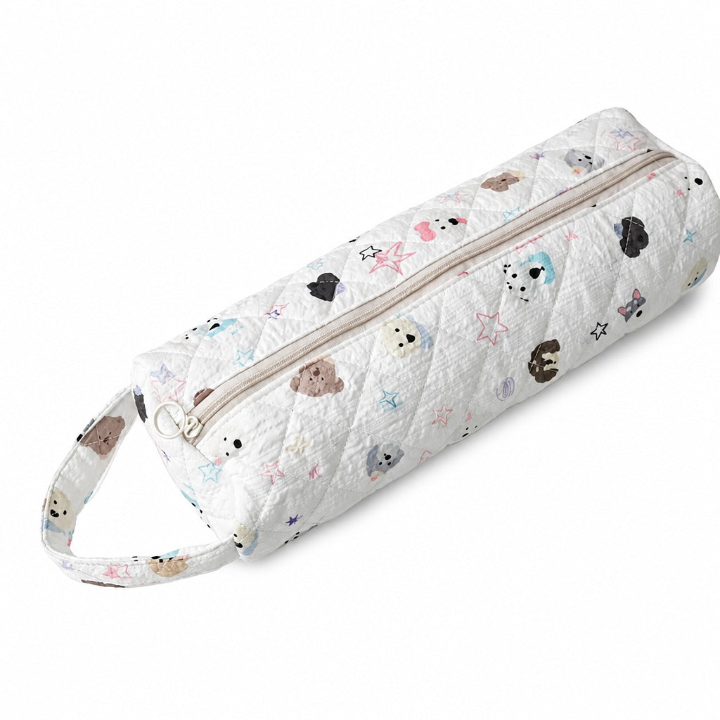 ⏳🔥LIMITED-TIME 50% OFF! ⏰Portable Quilted Travel Storage Bag with Handle for Hair Dryer Curling Iron and Hair Straightener🐆