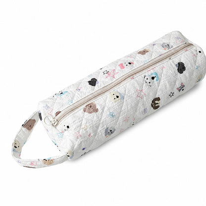 ⏳🔥LIMITED-TIME 50% OFF! ⏰Portable Quilted Travel Storage Bag with Handle for Hair Dryer Curling Iron and Hair Straightener🐆