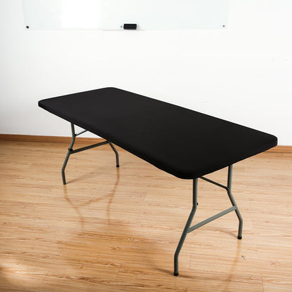 🌸 LIMITED TIME SPECIAL PRICE:$ 19.99!!! ✨Pack Stretch Fabric Table Top Cap Cover, fits 4ft/6ft/8ft Tables