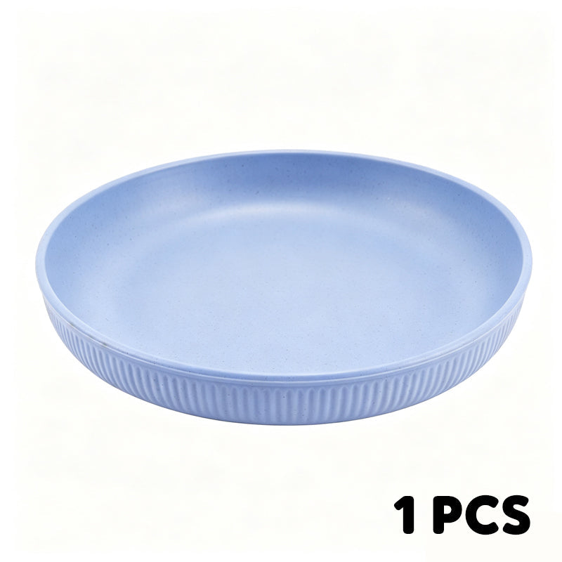 🍽️50% OFF NOW! Unbreakable Wheat Straw Dinner Plates – Reusable Shatter‑Resistant Eco‑Friendly Dining Plates, Stackable Microwave Safe Plates for Kitchen Camping Picnic
