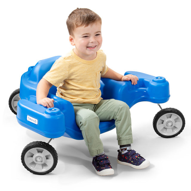 TrioSpin 3-Seat Kids Ride-On Trike – No Pedals, No Batteries, Just Fun