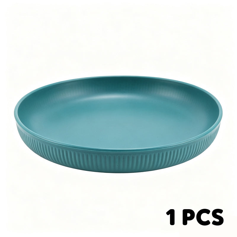 🍽️50% OFF NOW! Unbreakable Wheat Straw Dinner Plates – Reusable Shatter‑Resistant Eco‑Friendly Dining Plates, Stackable Microwave Safe Plates for Kitchen Camping Picnic