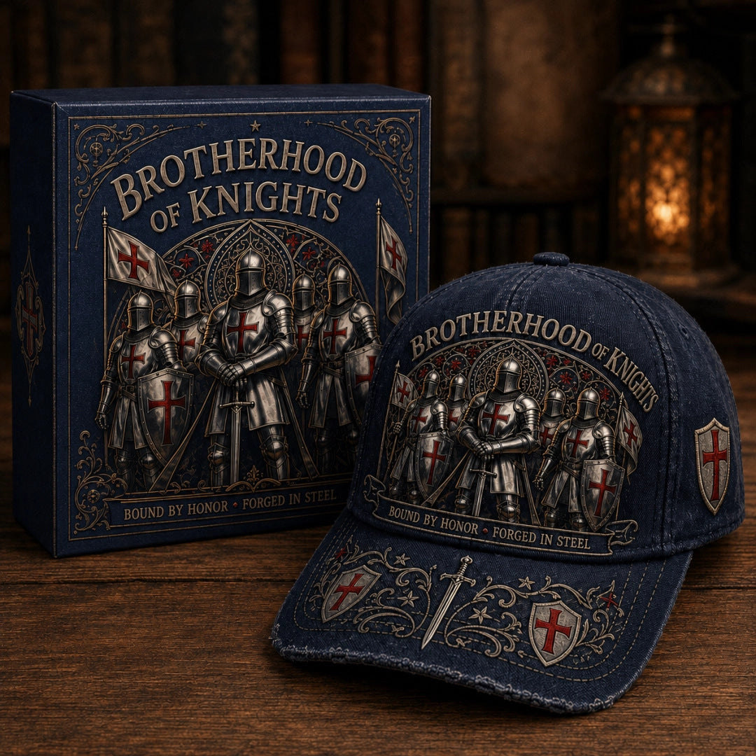 ⚔️ Bound By Honor Forged In Steel – Knights Templar Cap