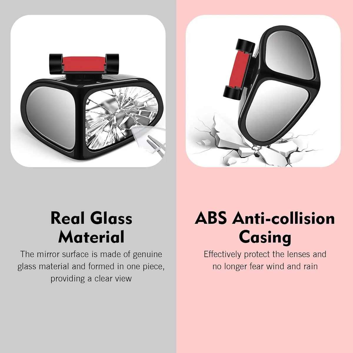 360° Dual-Angle HD Mirror