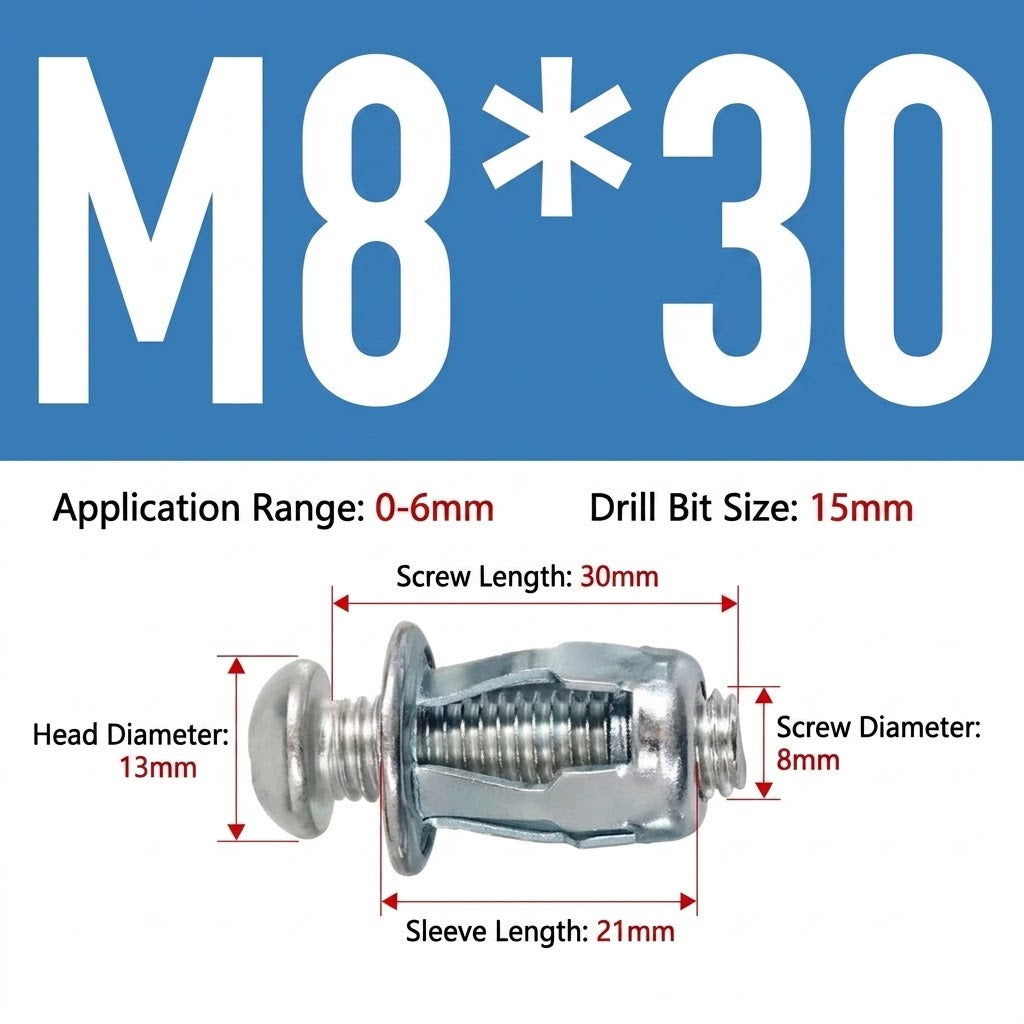 🔧 New Galvanized Hollow Wall Petal Nut – Fast Expansion & Reliable Hold