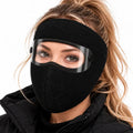 Winter Face Mask with Detachable Goggles, Windproof Thermal Fleece Lined Full Face Cover ❄️